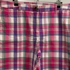 Liz C plaid shorts